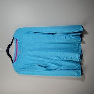 Hind running long sleeve blue and pink shirt